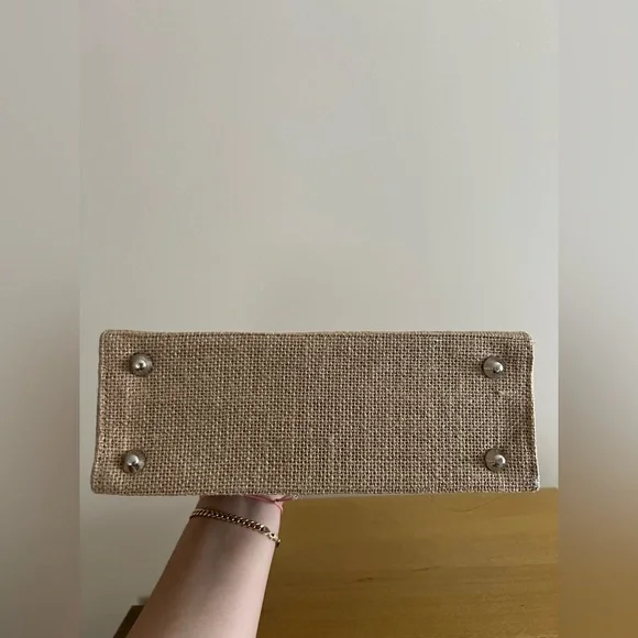 TAKING 1ST OFFER: Jute Smiley Face Handbag - NWOT -  Kelly Style - Picture 10 of 13